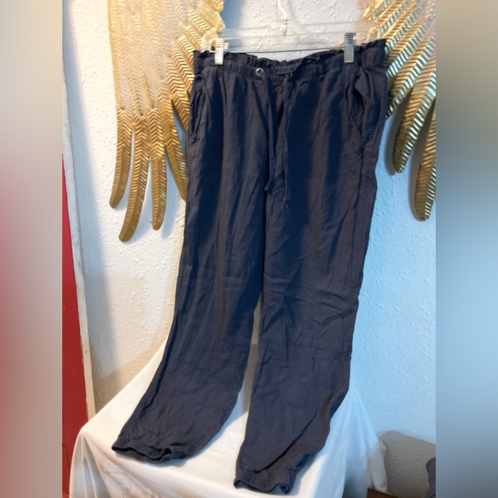 Social Standard Sanctuary Sz M Linen Blend Elastic Waist and Leg Solstice